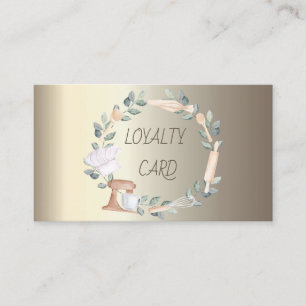 Modern Professional  Mixer Pastry Hand Tools Loyalty Card