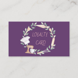 Modern Professional  Mixer Pastry Hand Tools Loyalty Card