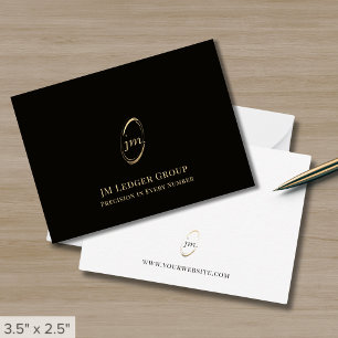 Modern Professional Monogram Business Card