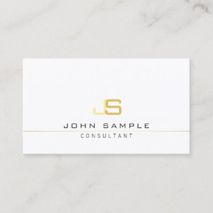 Modern Professional Monogram Elegant Template Business Card