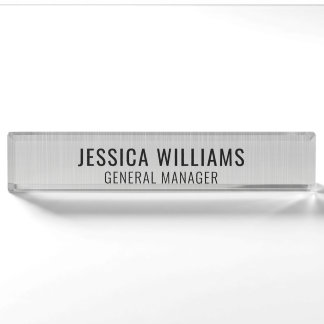 Modern Professional Name Plate