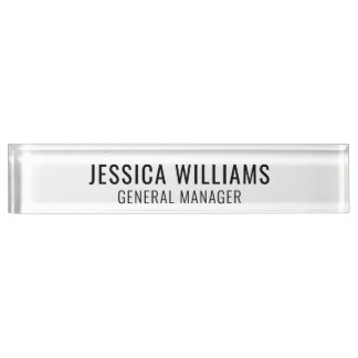 Modern Professional Name Plate
