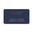 Modern Professional Navy Blue and Gold Script