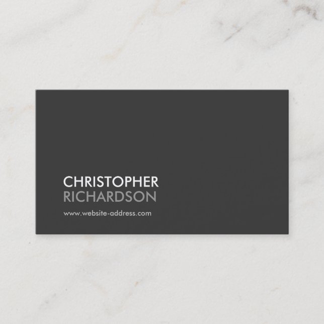 MODERN PROFESSIONAL No. 3 Business Card (Front)
