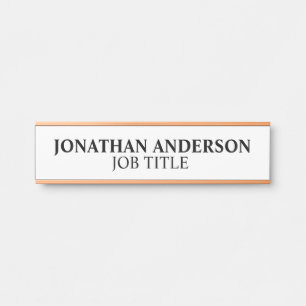 Modern Professional Office Door Sign