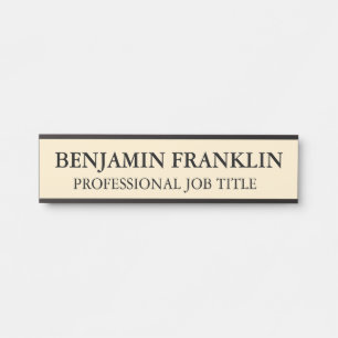 Modern Professional Office Door Sign