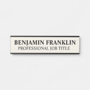 Modern Professional Office Door Sign