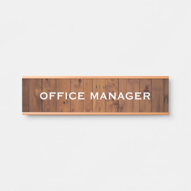 Modern Professional Office Door Sign (Front)
