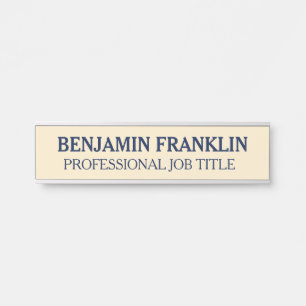 Modern Professional Office Door Sign