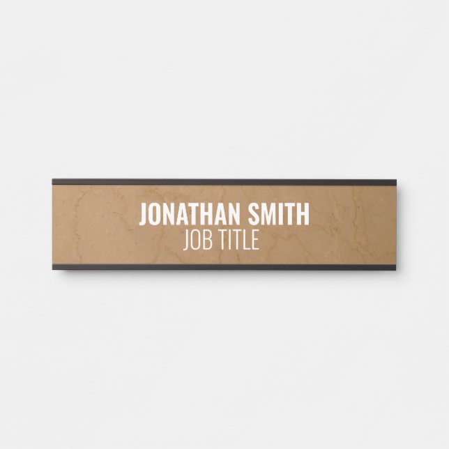 Modern Professional Office Door Sign (Front)