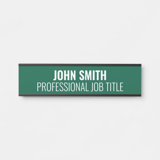 Modern Professional Office Door Sign (Front)
