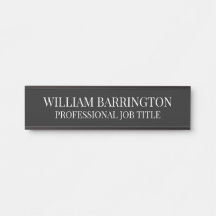 Modern Professional Office Door Sign