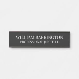 Modern Professional Office Door Sign