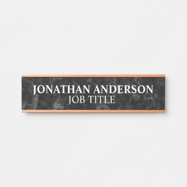 Modern Professional Office Door Sign (Front)