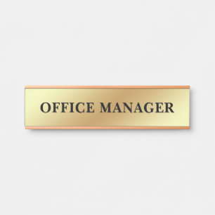 Modern Professional Office Door Sign