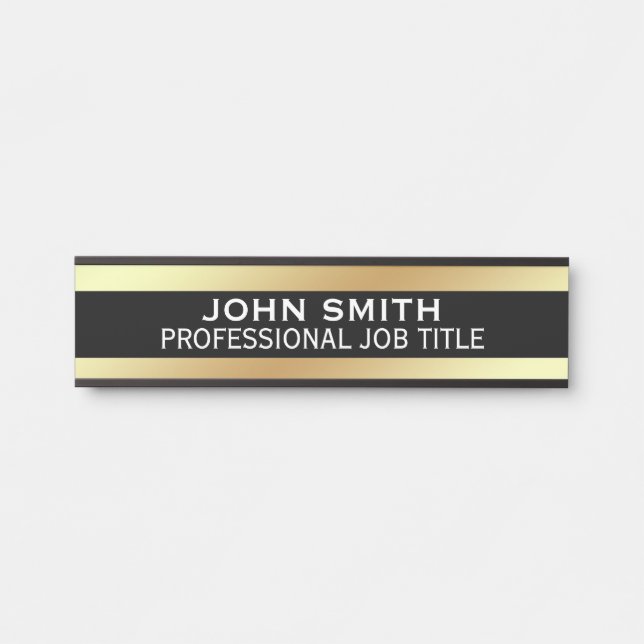 Modern Professional Office Door Sign (Front)