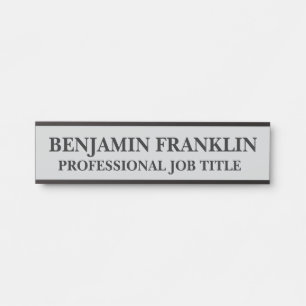 Modern Professional Office Door Sign
