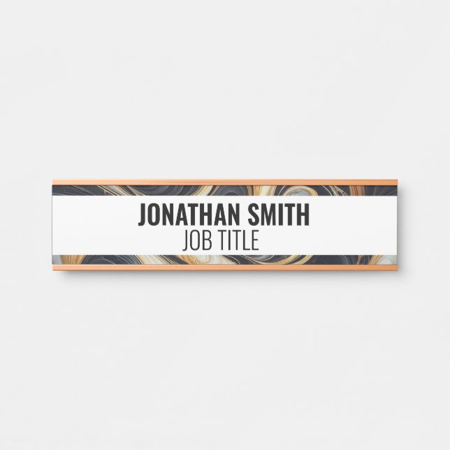 Modern Professional Office Door Sign (Front)