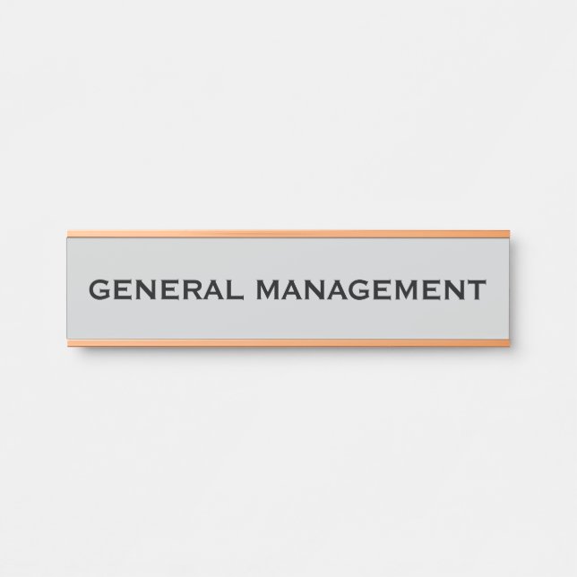 Modern Professional Office Door Sign (Front)