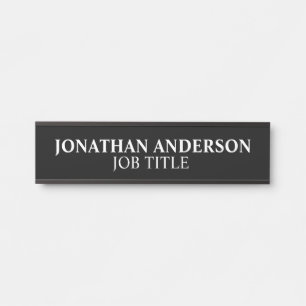 Modern Professional Office Door Sign