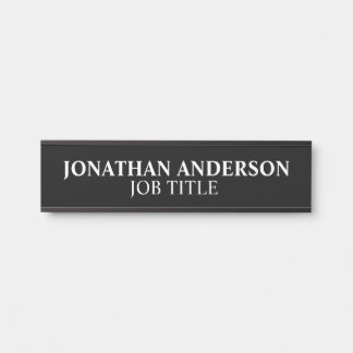 Modern Professional Office Door Sign