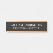 Modern Professional Office Door Sign