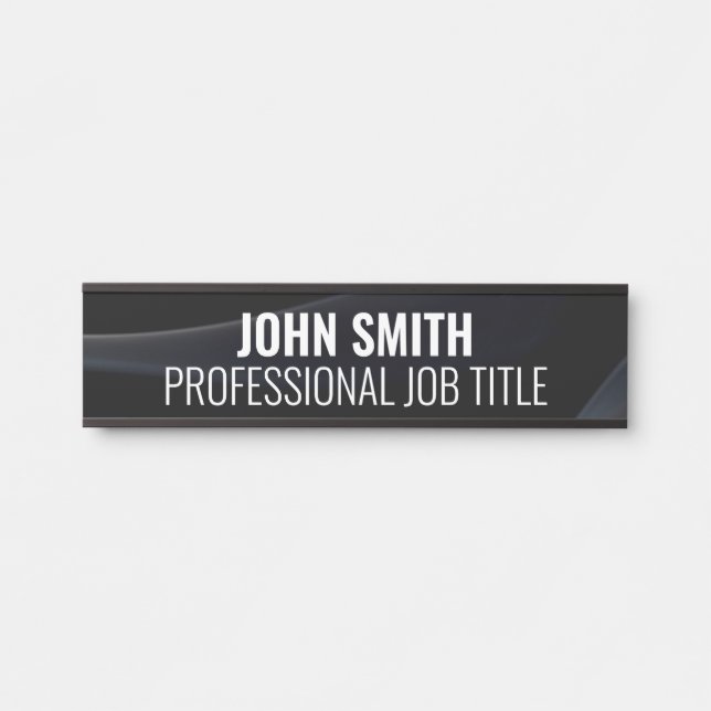 Modern Professional Office Door Sign (Front)