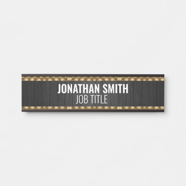 Modern Professional Office Door Sign (Front)