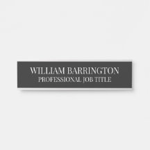 Modern Professional Office Door Sign