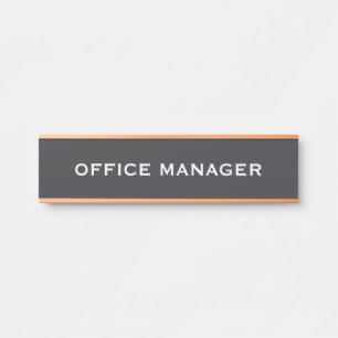 Modern Professional Office Door Sign