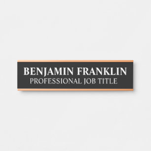 Modern Professional Office Door Sign
