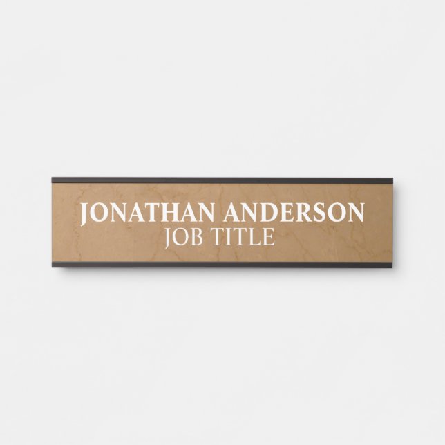 Modern Professional Office Door Sign (Front)