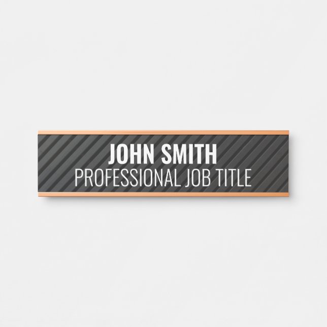 Modern Professional Office Door Sign (Front)