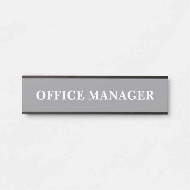 Modern Professional Office Door Sign (Front)