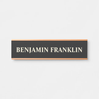 Modern Professional Office Door Sign
