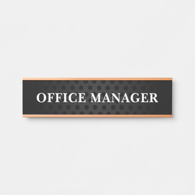Modern Professional Office Door Sign (Front)