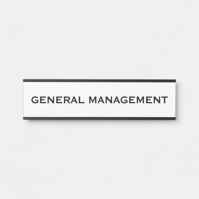 Modern Professional Office Door Sign (Front)