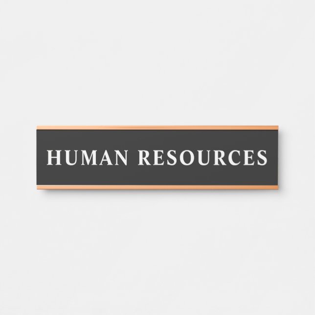 Modern Professional Office Door Sign (Front)
