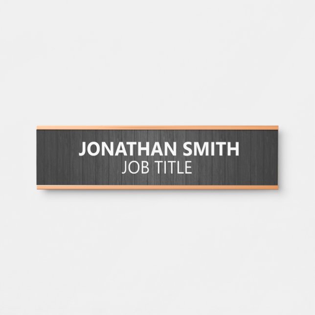 Modern Professional Office Door Sign (Front)