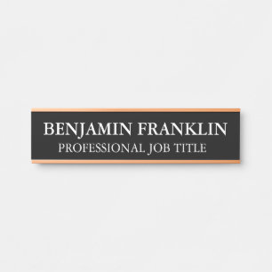 Modern Professional Office Door Sign
