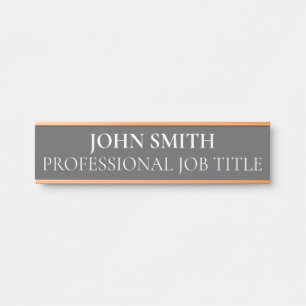Modern Professional Office Door Sign