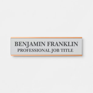 Modern Professional Office Door Sign