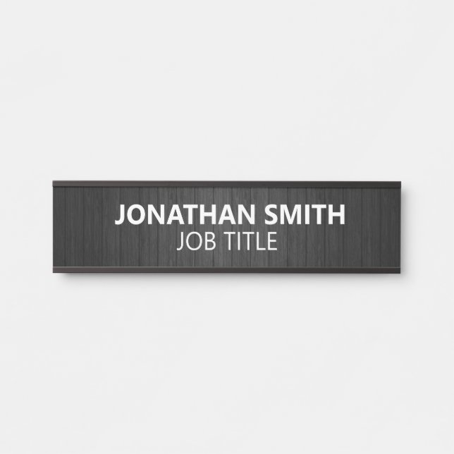Modern Professional Office Door Sign (Front)