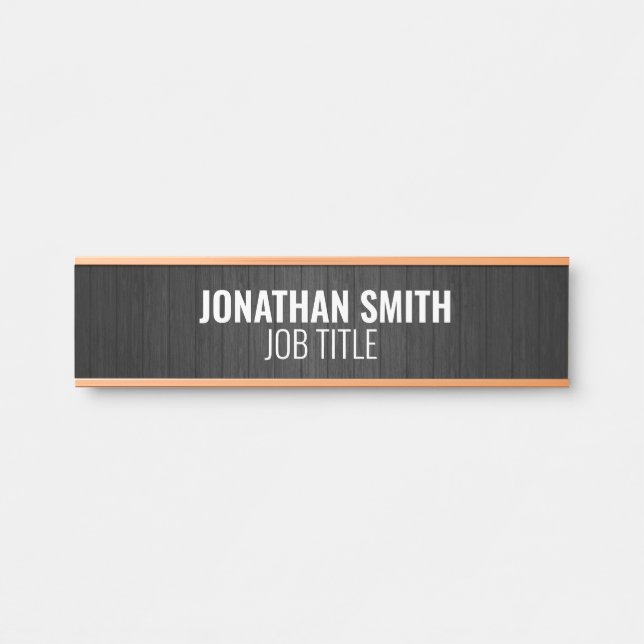 Modern Professional Office Door Sign (Front)