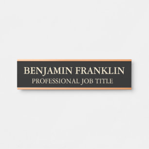 Modern Professional Office Door Sign