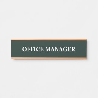 Modern Professional Office Door Sign