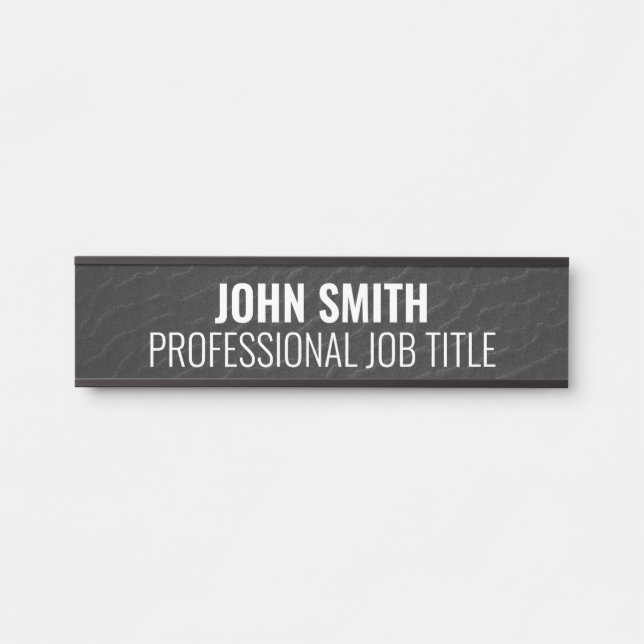 Modern Professional Office Door Sign (Front)