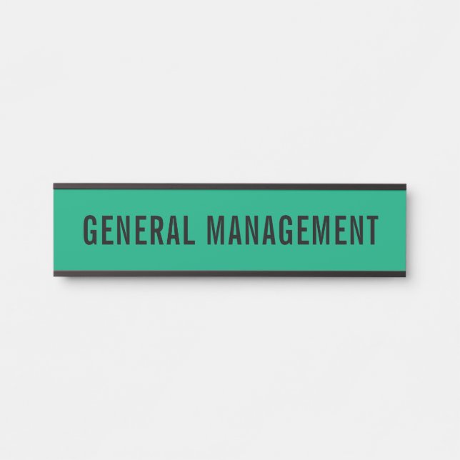 Modern Professional Office Door Sign (Front)