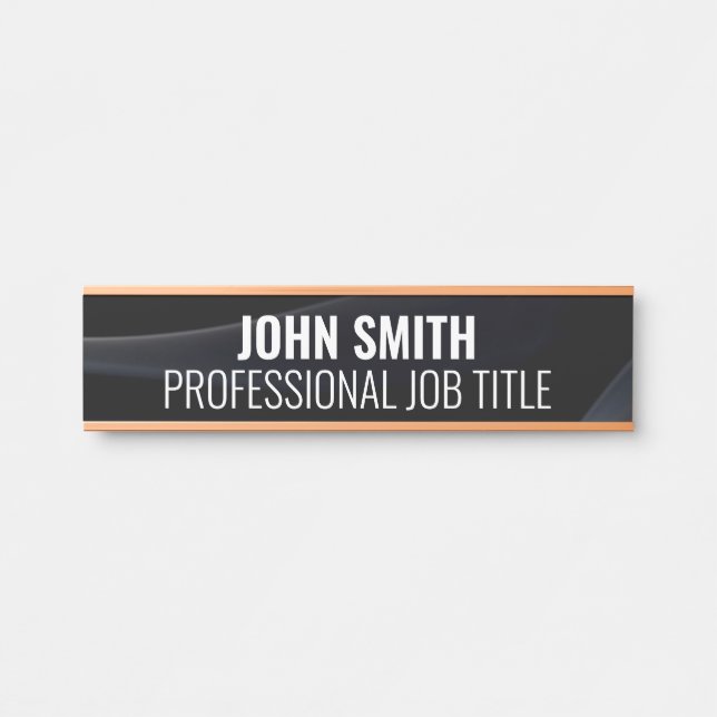 Modern Professional Office Door Sign (Front)