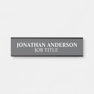 Modern Professional Office Door Sign